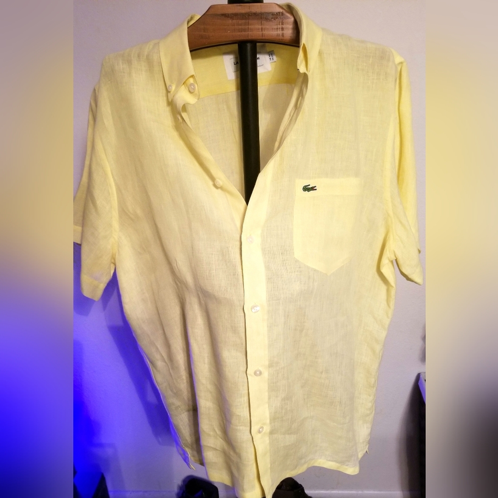 Mens Lacoste Short Sleeve Shirt